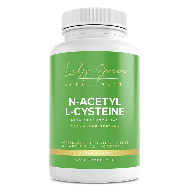 Lily Green | N-Acetyl Cysteine (NAC) 1200mg per Serving | 90 Vegan Capsules | High Strength NAC | Antioxidant & Detox Support | No Artificial Additives | Made in UK - BeesActive Australia