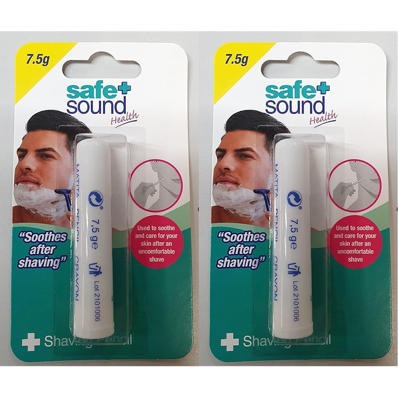Murrays Safe & Sound Styptic Pencil. Stops bleeding from shaving and other minor cuts. 5g. (Pack of 2) 5 g (Pack of 2) - BeesActive Australia