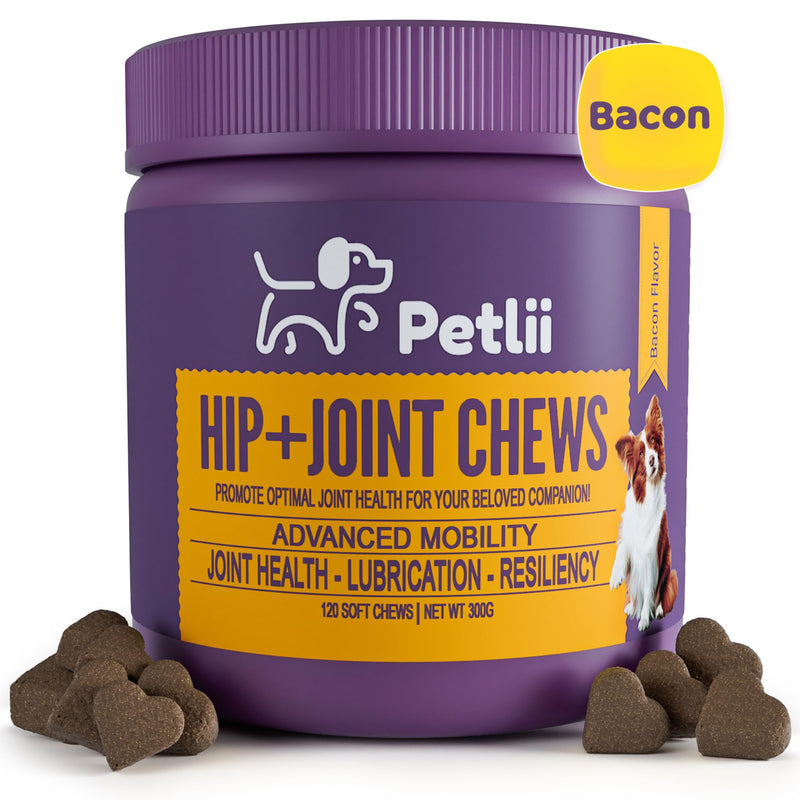 HIP and JOINT CHEWS - Dog Joint Supplements for the maintenance of Cartilage, Hips & Joints. Combines Glucosamine, Chondroitin and MSM in a convenient chew for Senior and Adult dogs - 120 Chews