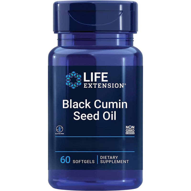 Life Extension, Black Cumin Seed Oil, 500mg, 60 Softgels, Lab-Tested, Gluten Free, Soy Free, Non-GMO - BeesActive Australia
