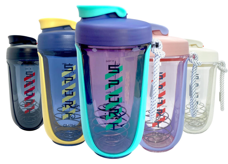Qavi Protein Shaker Bottle With Stainless Steel Mixing Wire Ball and Rope, Premium Shaker Made of Tritan Materiel BPA Free, Durable Leakproof And Odourless | 590ml Green - BeesActive Australia