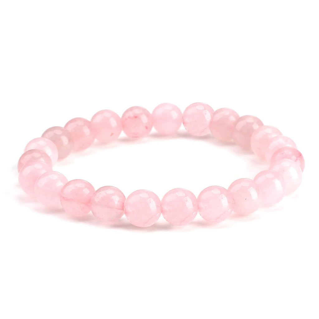 TWOBUD Rose Quartz Crystal Bracelet for Women 8mm Natural Gemstone for Healing Protection and Gifting Beaded Stretch Energy Stone Festival Accessories Birthday Christmas Gifts for Her - BeesActive Australia