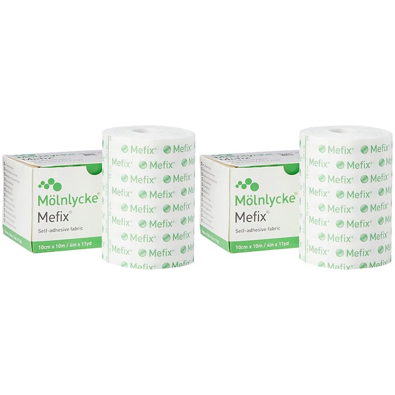 Mefix 311000 Tape Medical Adhesive Soft Cloth, 10 cm x 10 m (Pack of 2) Pack of 2 - BeesActive Australia