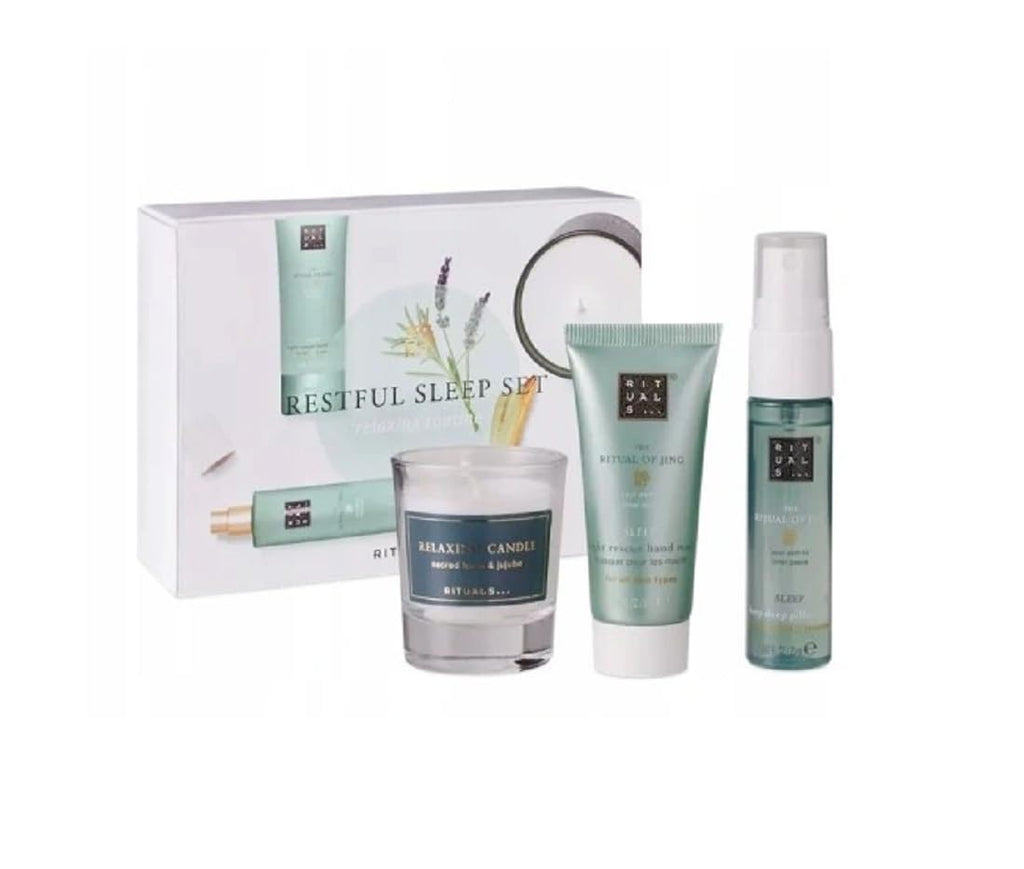 Rituals The Ritual of Jing Sleep Set restful Candle hand mask pillow mist travel set - BeesActive Australia