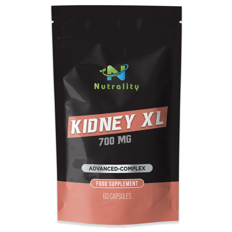 Nutrality Kidney XL Supplement 700mg Advanced Complex - Promotes Healthy Kidney Function and Urinary Tract Health - Natural Ingredients, Cranberry Extract - 60 Capsules. Vegan & Vegetarian Friendly - BeesActive Australia