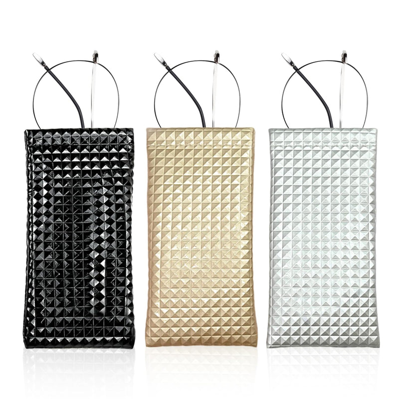 GVSAVY 3 Pieces Of Pu Leather Glasses Bags, Glasses Case, Suitable For Sunglasses, Sunglasses, Reading Glasses, Myopia Glasses, A Variety Of Colors Are Available, Suitable For Men And Women - BeesActive Australia