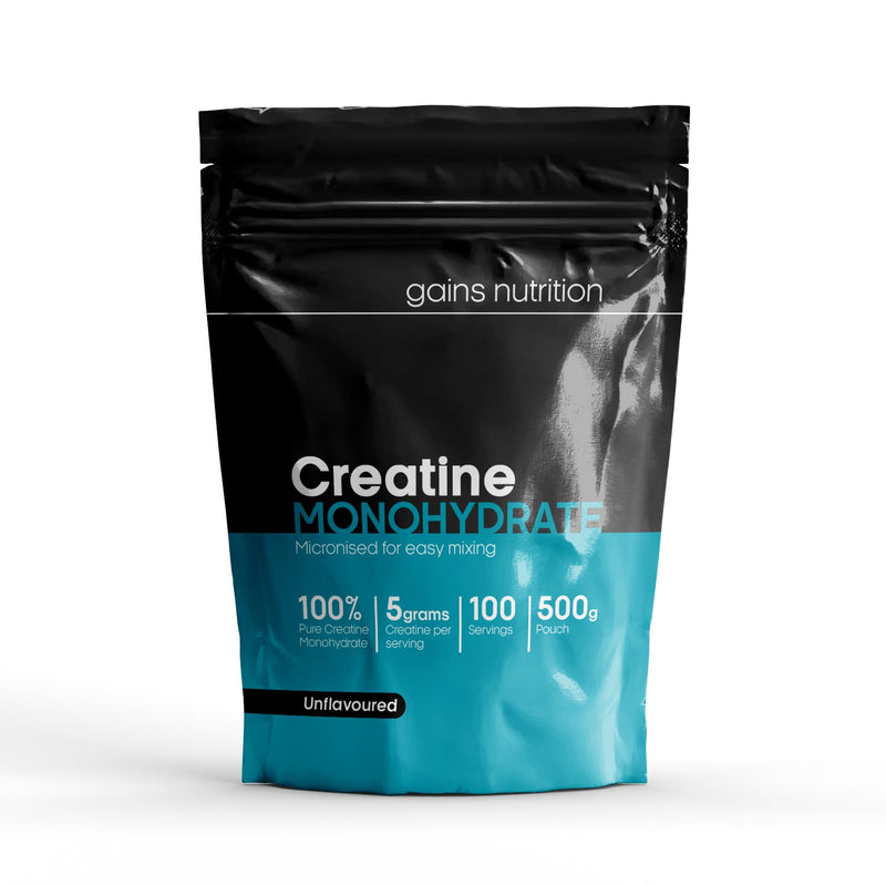 Creatine Monohydrate Powder, 500g, 100 Servings, Unflavoured 500 grams - BeesActive Australia