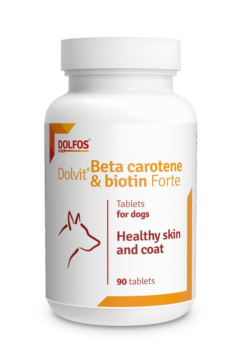 Dolvit Beta Carotene Biotin Healthy Skin Shiny Coat Dogs 90 tablets