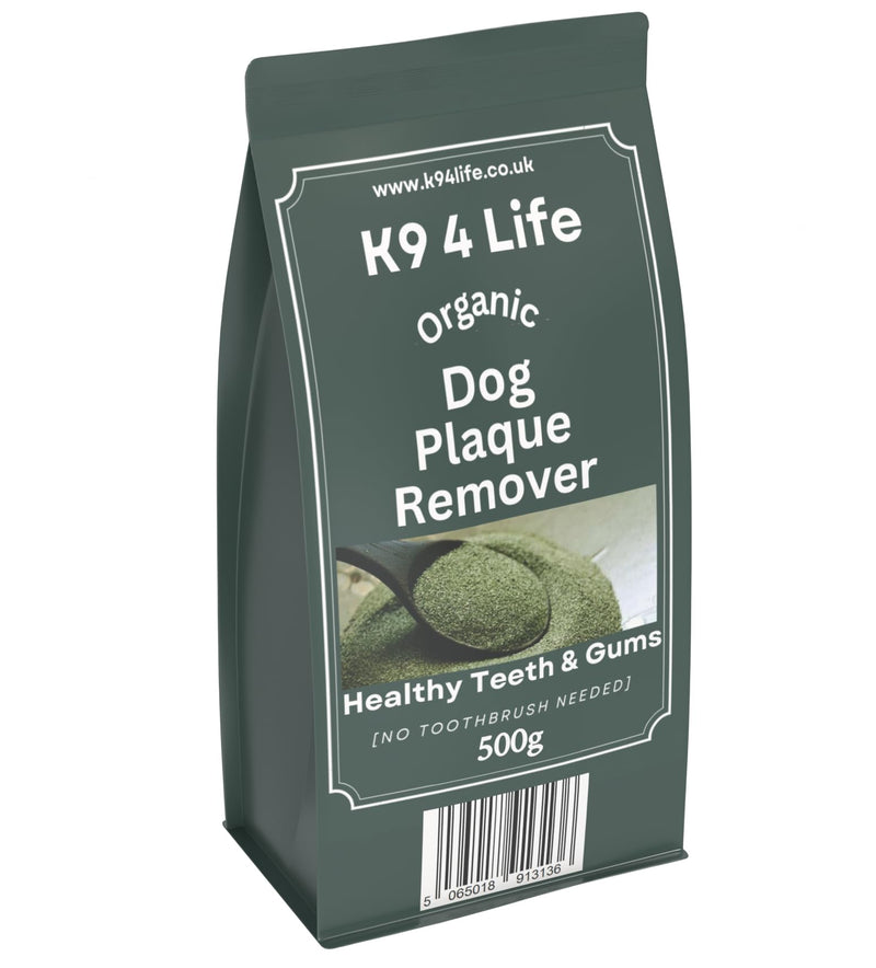 Plaque Off and Tartar Remover for Dogs Massive 500g Dental Care for Healthy Teeth and Gums, Dog Teeth Cleaner & Better than Water Additive - 100% Organic with No Chemicals 500 g (Pack of 1)