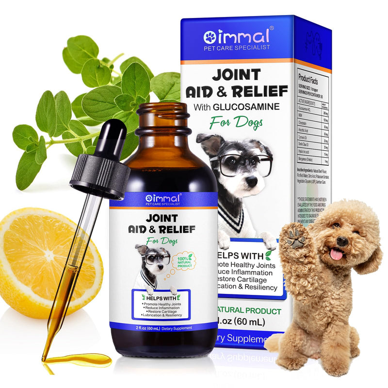 60ml Dog Joint Aid & Relief, Dog Joint Aid & Relief, Dog Pain Relief, Dogs Hip & Joint Care For Dogs 60ml, Hip and Joint Supplements, Relieves Joint Pain for Dogs 1 Pack