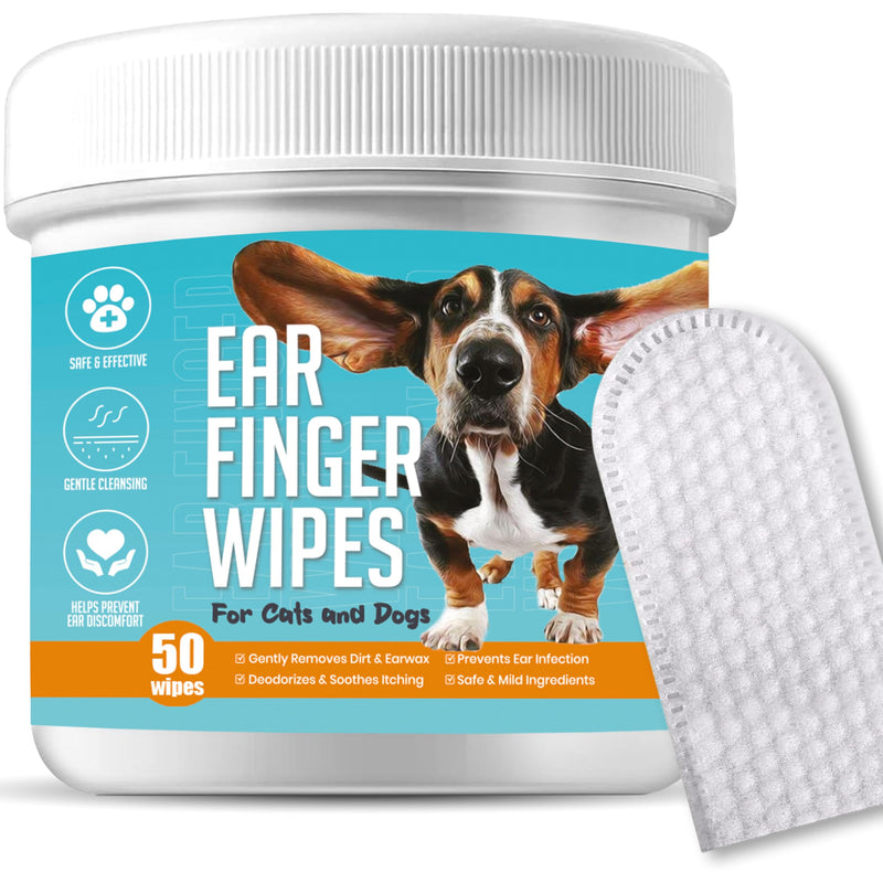 Dog Ear Wipes Finger Pads Dog Ear Cleaning
