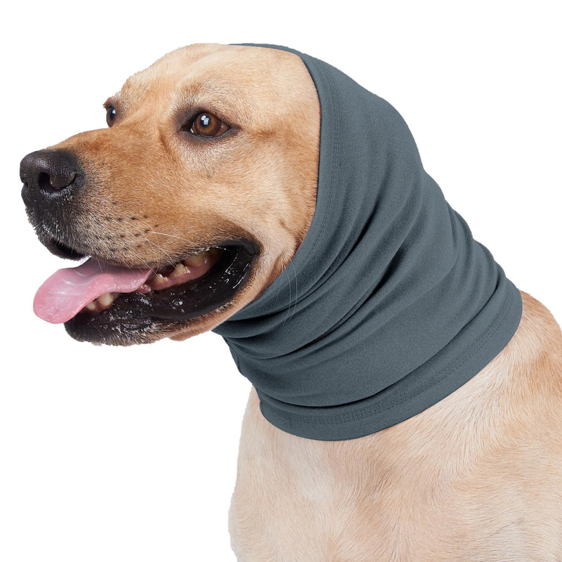 Calming Dog Ear Covers for Noise Protection - Headband for Anxiety Relief, Noise Canceling for Fireworks, Thunderstorms - Grooming Aid (Blue, S) Blue