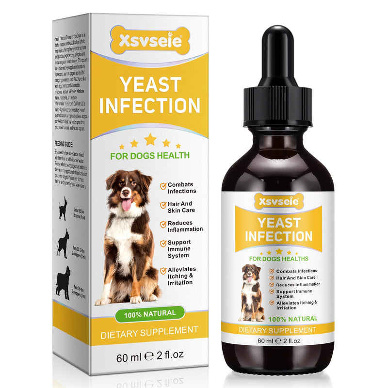 Yeast Infection Treatment For Dogs, Dog Yeast Infection Treatment,Natural Yeast Infection In Dogs For Itchy Dog Skin Relief Inflammation, Allergy Relief, Support Immune System (1 PC) 1 PC