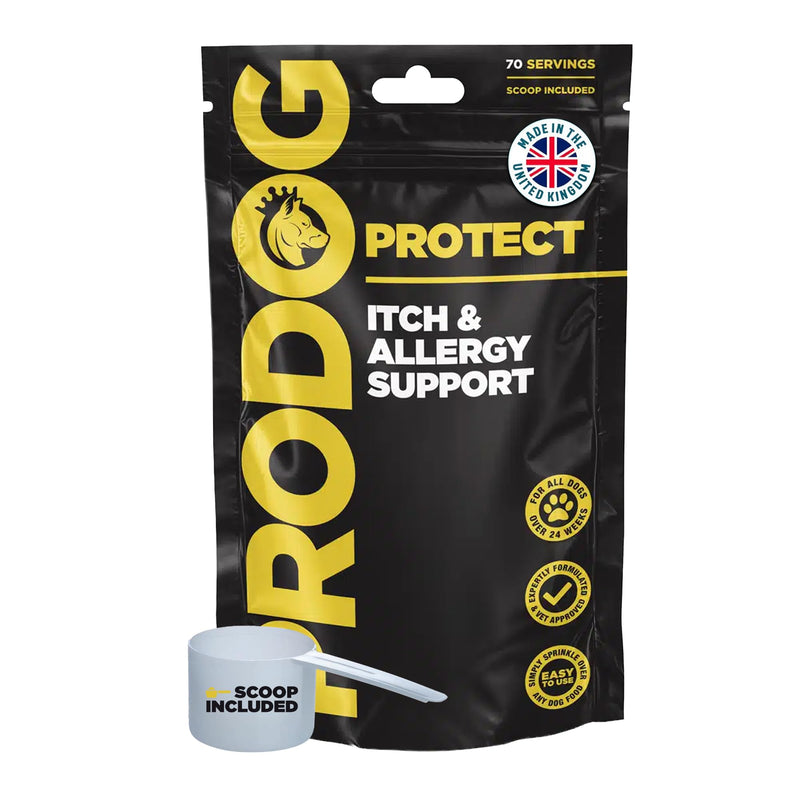 ProDog Protect Itch & Allergy Support for Dogs | 14 Natural Ingredients | Skin Supplement Powder (100g) 100 Gram