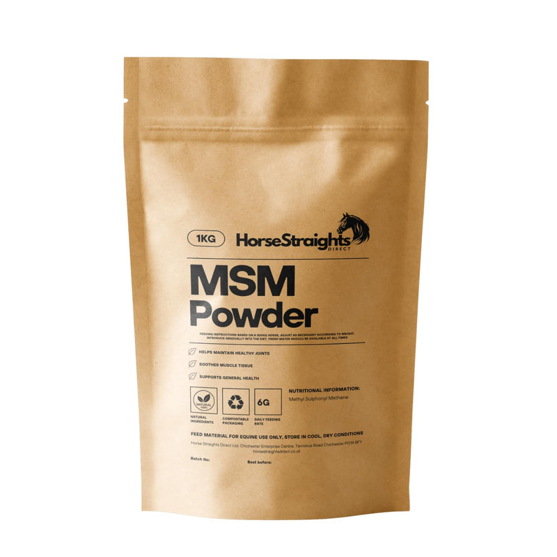 MSM for Horses Joint Maintenance Collagen Support & Muscle Recovery 1KG HSD Horse Straights Direct
