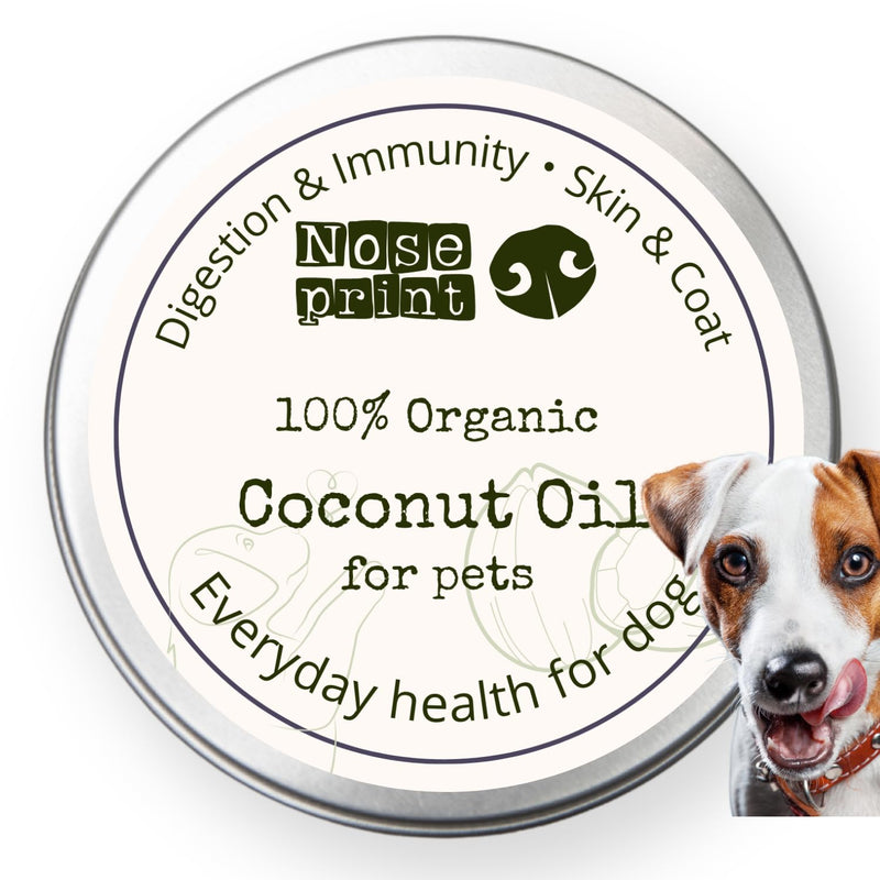 100% Organic Coconut Oil for Dogs Immunity Booster, Itchy Skin Relief, Digestive Support & Paw Balm