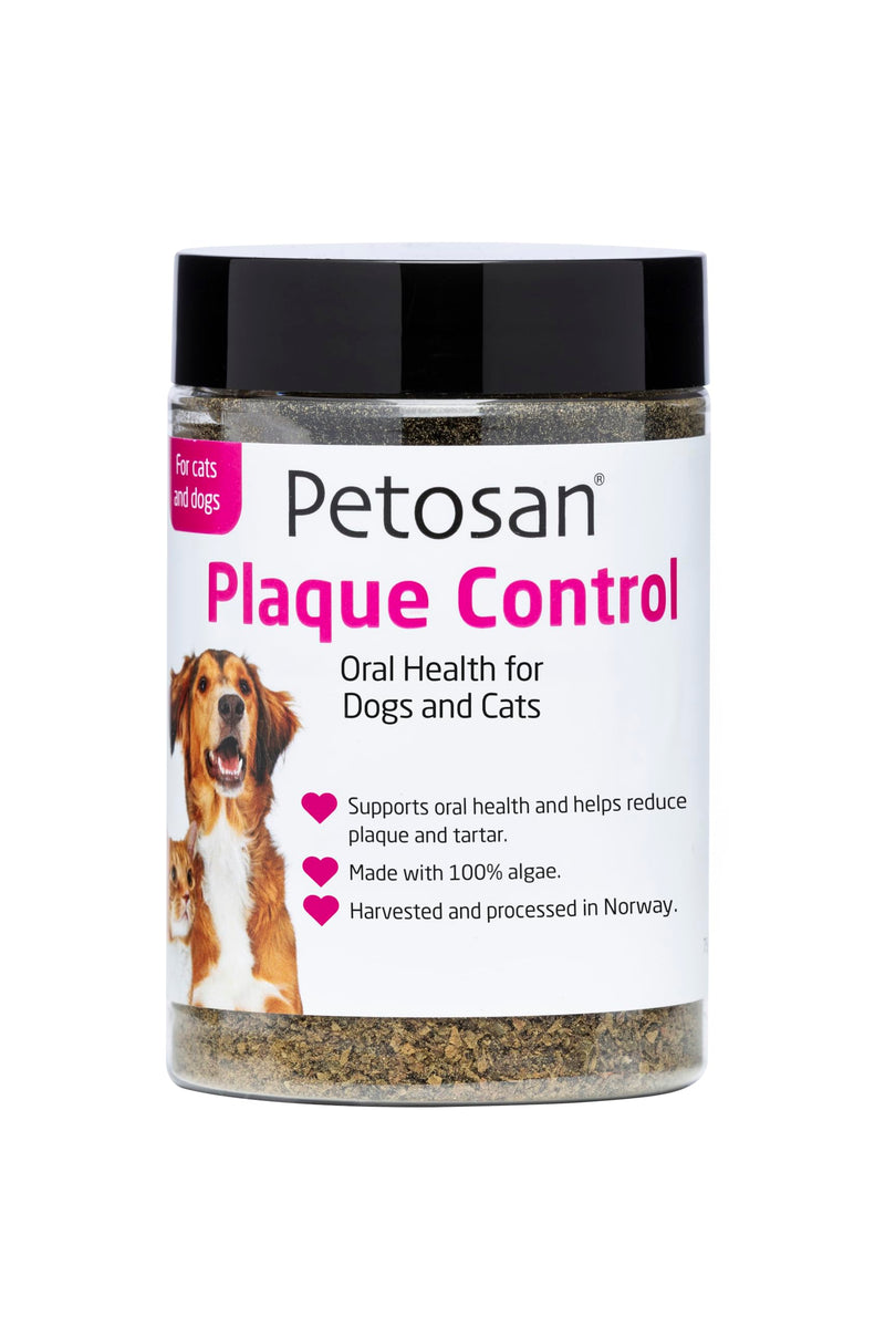 Petosan Plaque Control – Natural Seaweed Dental Powder for Dogs | Helps Reduce Plaque & Tartar, Supports Fresh Breath | Daily Teeth Cleaning; Grain-Free, No Added Sugar or Flavours - 75g
