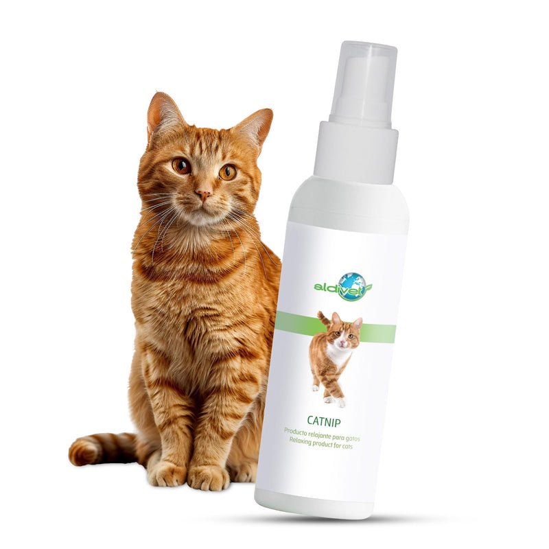Aldivet Calming Spray for Cats - New Environments - Valerian - Support in Stress Situations - Relaxing - Training and Games - Comfort Reinforcement in New Spaces - Antistress - 125 ML