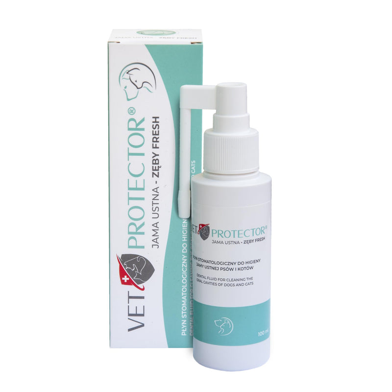 Mauhlöhle Fresh Teeth 100 ml, Professional Dental Care Spray, Dogs & Cats, Tartar Remover, Tooth Cleaning, Against Bad Breath Odour, Effective Dental Care, Dog Tartar Spray