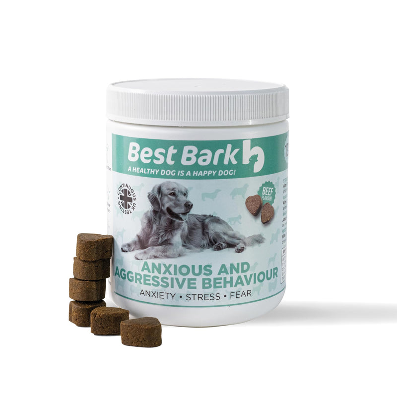 Calming Treats For Dogs - Reduce Stress, Fear, Separation, Barking, Hyperactivity, Reactivity, Aggression, Travel - Calm without Drowsiness dogs