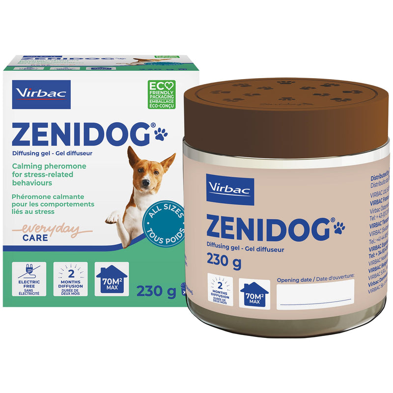 Virbac Gel Dog Pheromone Diffuser - Calming Anxiety Relief for Dogs - Lasts Up to 2 Months - Electric-Free