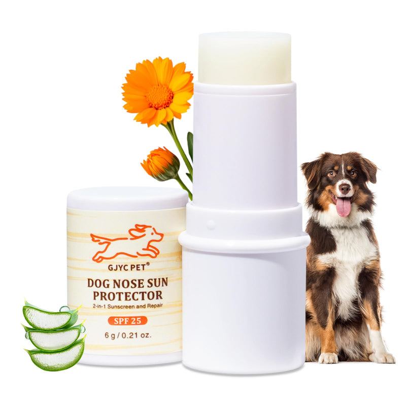 Dog Nose Sun Protector Balm - SPF25 Sunscreen for Dogs, Shea Butter & Coconut Oil Formula, Protects & Repairs Dry/Cracked Noses, Safe for All Breeds
