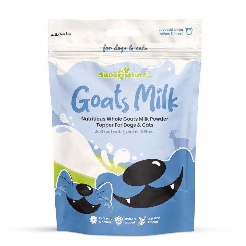 Supernature Goats Milk Powder for Dogs & Cats 250g | 100% Natural Digestive Supplement, Low Lactose, Perfect for Hydration, High in Protein & Calcium, Nutrient Rich Food Topper