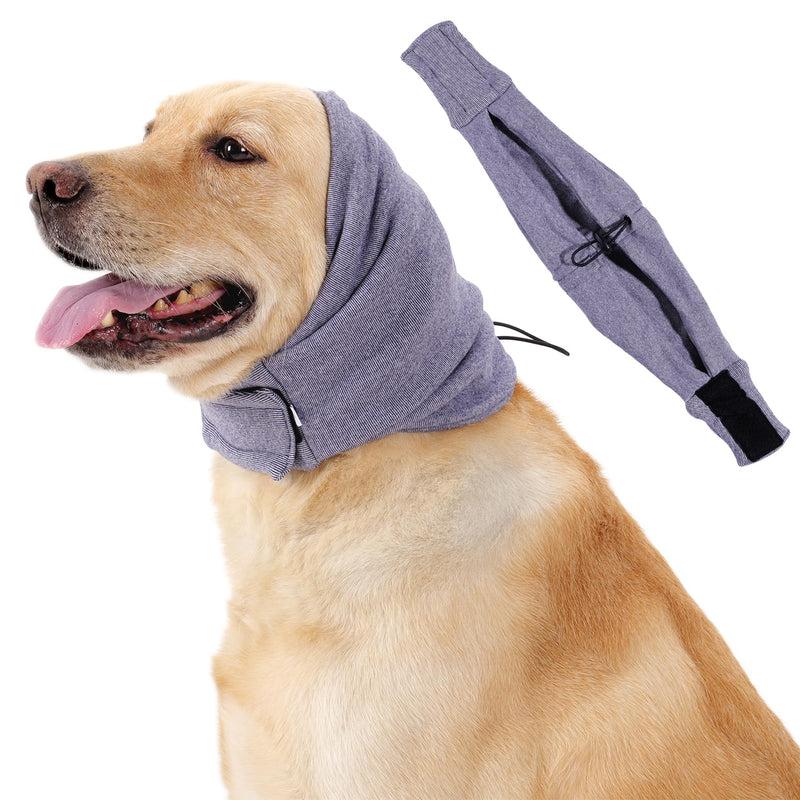 Dog Ear Muffs Hoodie Breathable Ear Warmers with Noise Reduction for Anxious Dogs in Fireworks Thunderstorm Street Noise Soft Comfort for Small Medium Dog (Purple, S) Purple