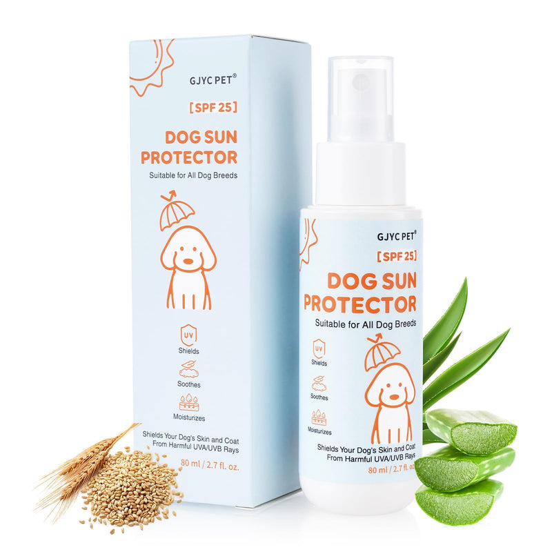Dog Sun Protector - 3-in-1 Sunscreen Spray丨Shields, Soothes & Moisturizes - Quick Dry, Water-Resistant, Transparent丨Outdoor Essential for Dogs