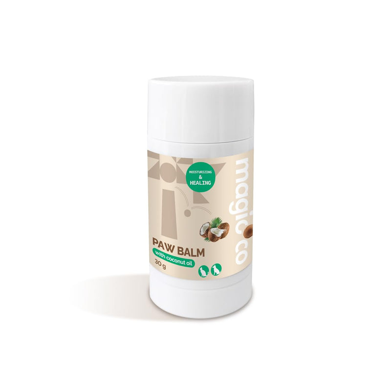 Natural Coconut Oil Paw Balm for Dogs & Cats, Moisturising & Protective Paw Balm, Nose Balm,Vegan, Cruelty-Free, 30g