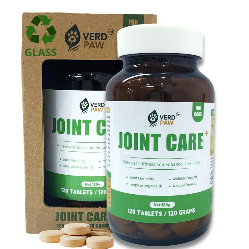 Dog joint supplements for dogs – Hip & joint care for dogs with glucosamine for dogs, Chondroitin, MSM & Green Lipped Mussel – Mobility, Flexibility & Stiffness Support – 120 Tablets – No Additives