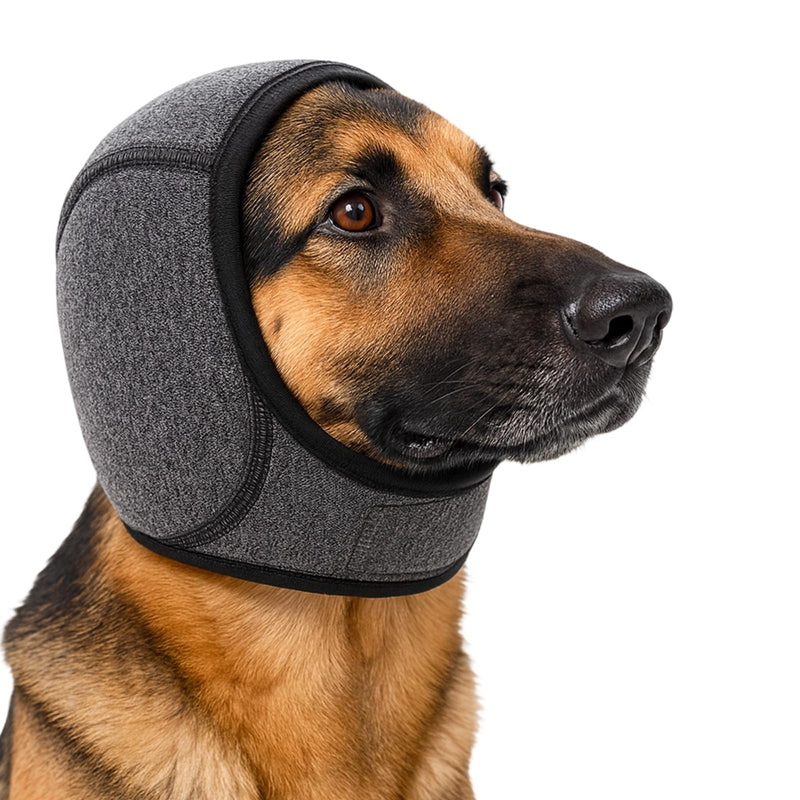 Dog Ears Cover, Dog Ear Defenders,Adjustable Muffs Noise Protection Comfortable Quiet Dogs Calming Hood Ear Head Wrap Cups Shower Cap Pet Supplies for Bath, Shower(M,head Circumference: 45-60)