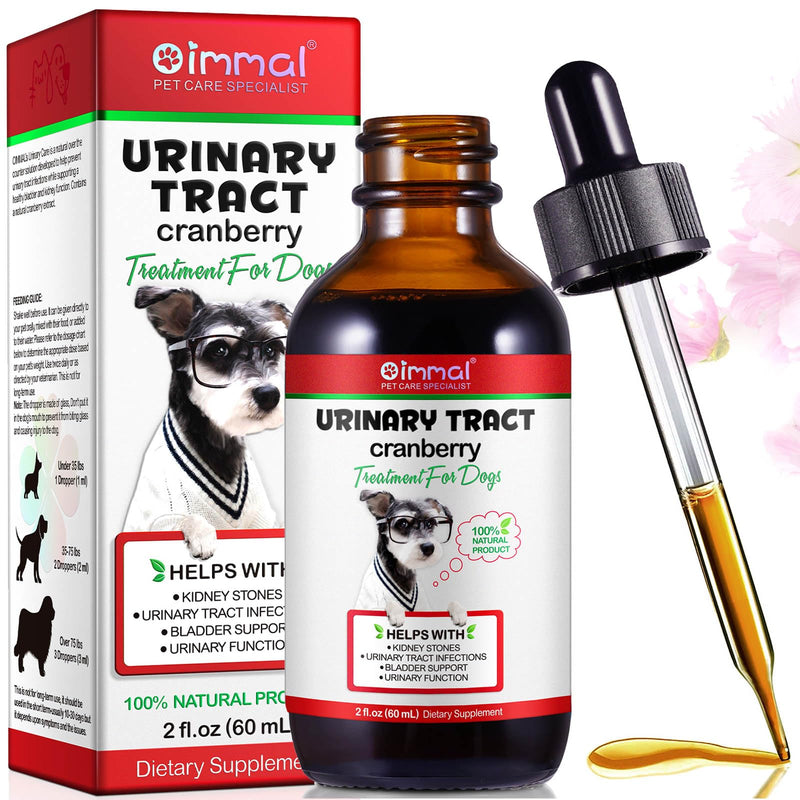 Urinary Tract Infection Treatment for Dogs, Dog Urinary Tract Support Drops, Natural UTI Treatment Supplement, Support Healthy Bladder & Kidney with Cranberries Bacon for Dogs