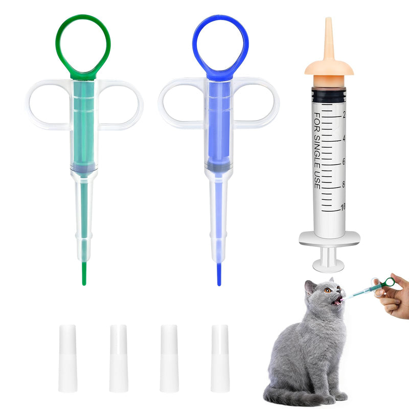 3PC Pet Pill Dispenser for Small Cats Dogs, Cat Tablet Dispenser, Reusable Pill Popper Animal Medicine Feeder for Feeding Accessories
