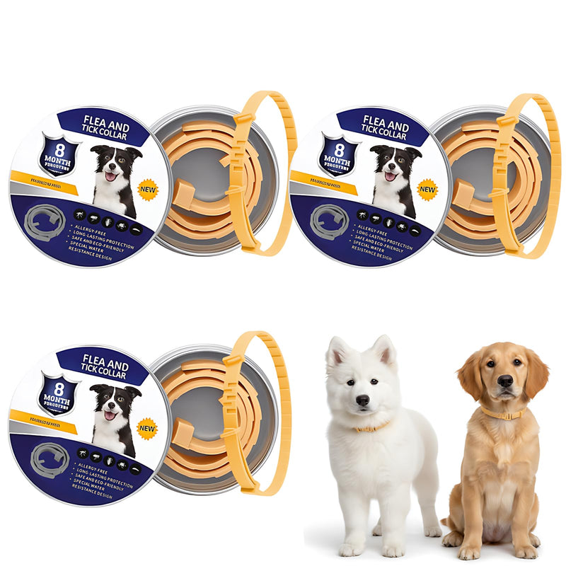 3-Pack Collar for Dogs, Dog Calming Collar, Anxiety Relief for Dogs, Thunderstorm and Firework Noise Mitigation, Vet Visit Preparation, Suitable For Dog