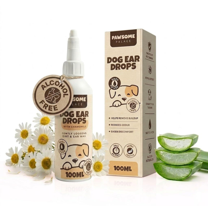 Dog Ear Cleanser for Dogs | Gentle Dog Ear Drops for cleaning |Soothing Itchy Ear Relief for Dogs| Helps Clean Wax Buildup and Odour