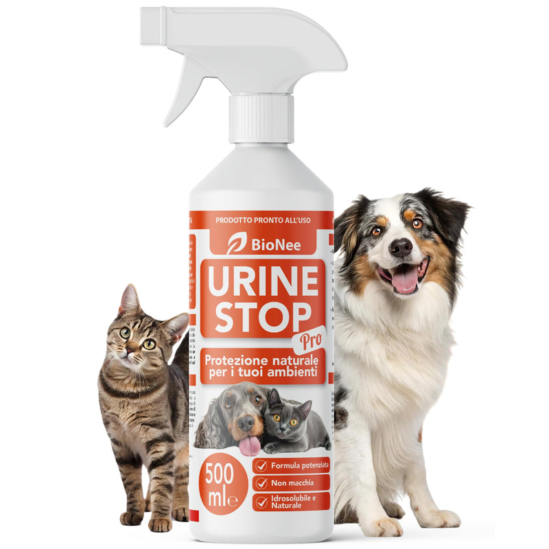 Urine Stop PRO Potentiated Plant Deterrent with Citrus and Horsetail, Ready to Use to Reduce Urinary Marking of Dogs and Cats - Indoor and Outdoor - 500ml