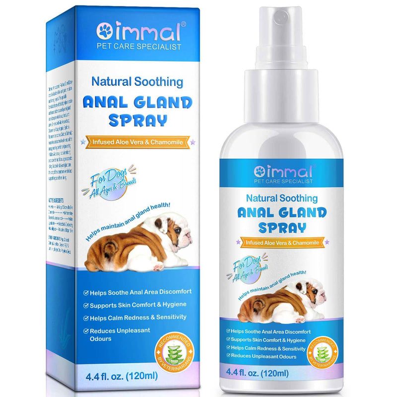 Dog Anal Gland Spray – Pet Bottom Hygiene & Freshening Spray, Helps Clean & Freshen Pet’s Bottom Area, Supports Normal Gland Function & Neutralises Odours