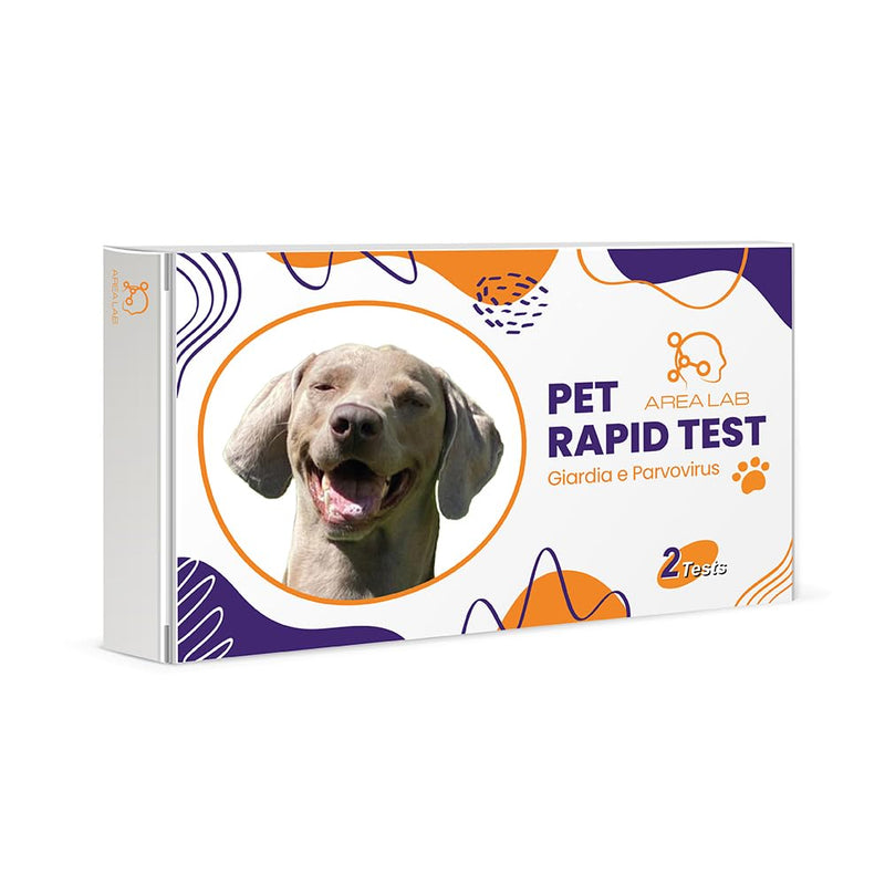 Parvovirus and Giardia Lamblia Rapid Test for Dogs | 2 CPV & Giardia Lamblia Analysis Kits on Stool or Vomit Sample | Fast Result in 5-10 Minutes | High Sensitivity Pet Test