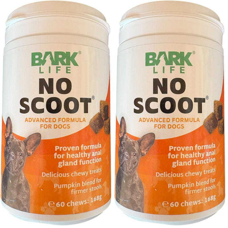 No Scoot Soft Chews Supplement, Natural Formula with Pumpkin 60pcs (Pack of 2) Pack of 2