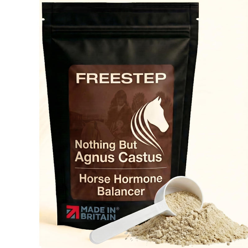 Pure Agnus Castus | Natural Mare Calming and Hormonal Support for Horses | Pure Vitex Chasteberry Powder for Behaviour Balance and Moody Mares | Horse Temperament 500g | 4 Month Supply