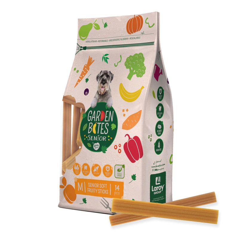 Duvoplus Garden Bites Senior Soft Fruity Sticks Medium 14 Pack