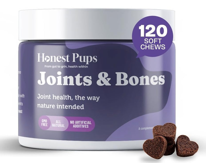 Dog Joint Supplement – 120 Soft Chews | Glucosamine, Chondroitin, MSM & Hyaluronic Acid for Dogs – Hip & Joint Support, Mobility & Flexibility – Senior Dogs, All Breeds