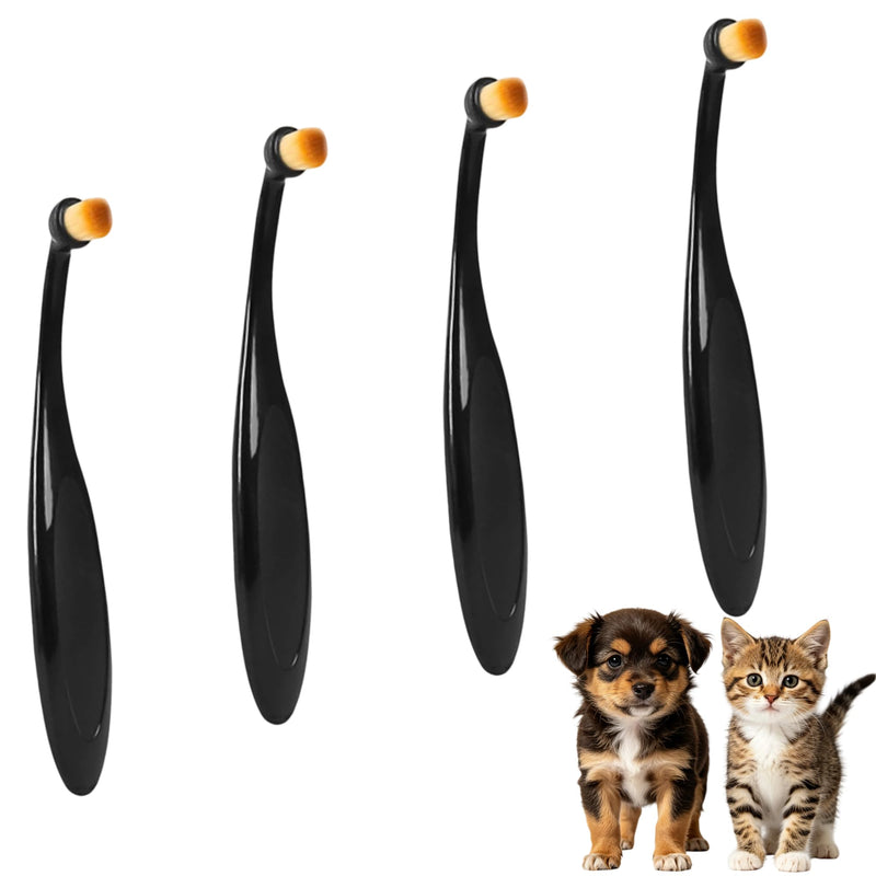4 Pack Tear Stain Remover for Dogs Eyes, Soft Dog Brush Pet Eye Grooming Comb, Gentle Dog Brush for Cleaning Crust & Mucus, Tear Stain Remover for Dogs and Cats
