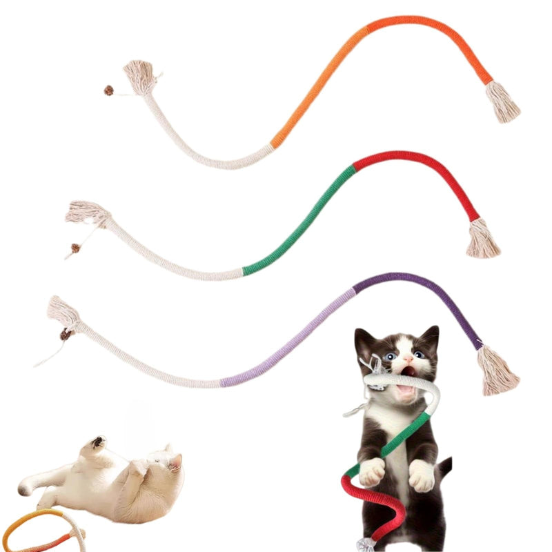 3PCS Natu/ral Catnip Chew Rope for Cats,Catnip T/oys for Cats,Interactive Cat To/ys for Indoor Cats Adult,Kitten Teething T/oys for Dental Care,Cat Dental Sticks & Chew Sticks,Cat Dental Chew Sticks