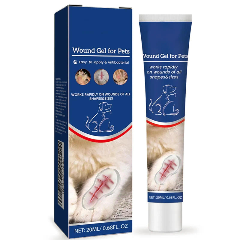 Pet Wound Care Gel 20ml | Waterproof Liquid Bandage for Dogs, Cats & Small Animals | Soothing Skin Barrier for Paws, Legs