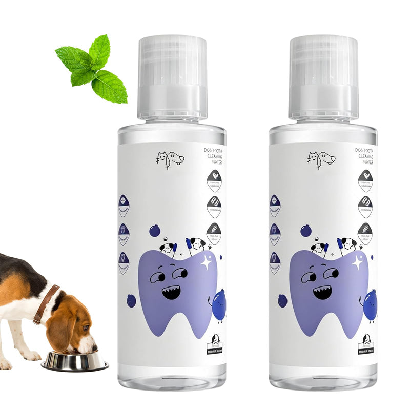 2 PCS PawBright Dental Plus,Natural, Odorless & Flavorless Teeth Cleaning Mouthwash to Fight Tartar,Promote Healthy Gums & Freshen Breath,Easy Daily Use for all Pet