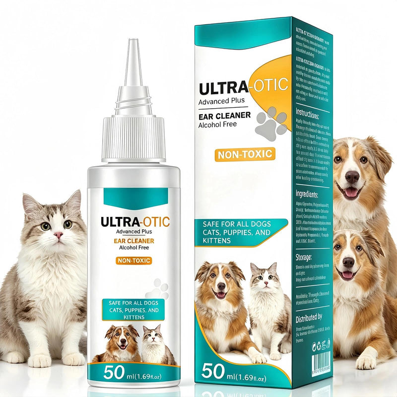 Dog Ear Cleaner,Removes Dirt, Grease, Earwax Buildup And Unpleasant Odors. Safe And Mild, Suitable for Daily Cleaning of Dogs.