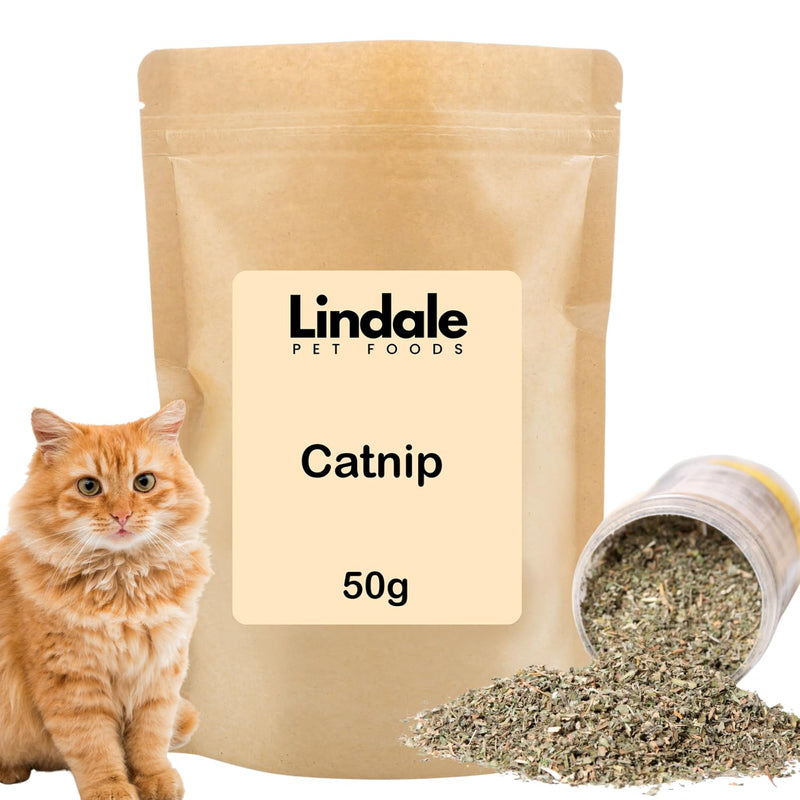 Extra Strong Catnip Herb 50g – Premium Natural Catnip for Cats – Long Lasting & Potent – by Lindale Pet Foods
