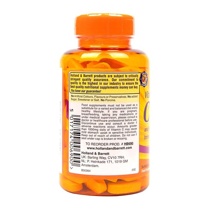 Holland & Barrett Vitamin C with Wild Rose Hips 100 Caplets 1000mg - BeesActive Australia